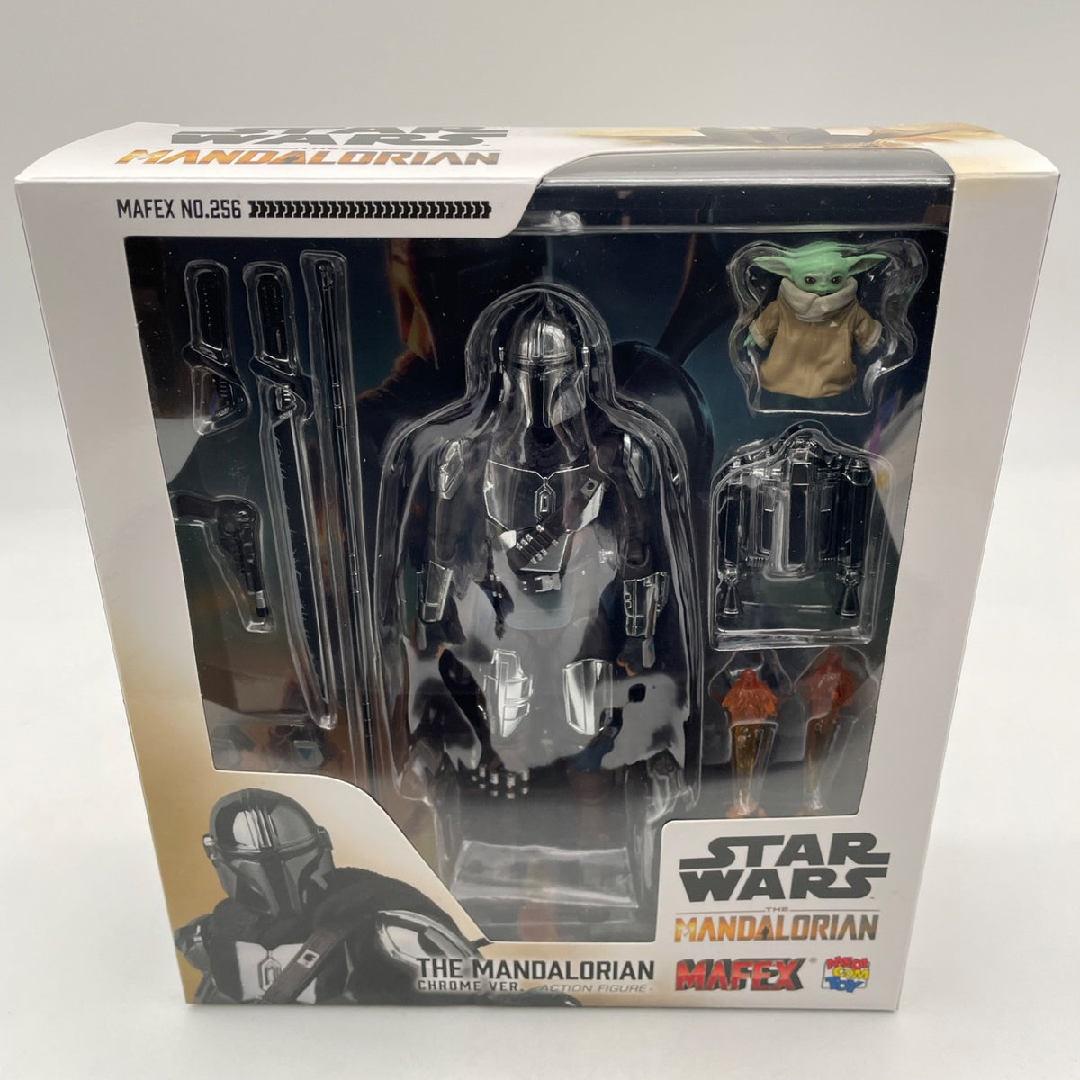 MAFEX No.256 THE MANDALORIAN CHROME Ver. Action Figure Medicom Toy