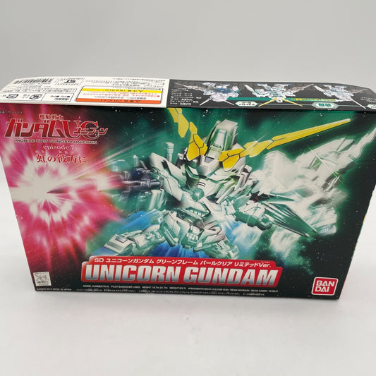 BB Senshi RX-0 Unicorn Gundam Green Frame Pearl Clear Limited Ver. Model Kit