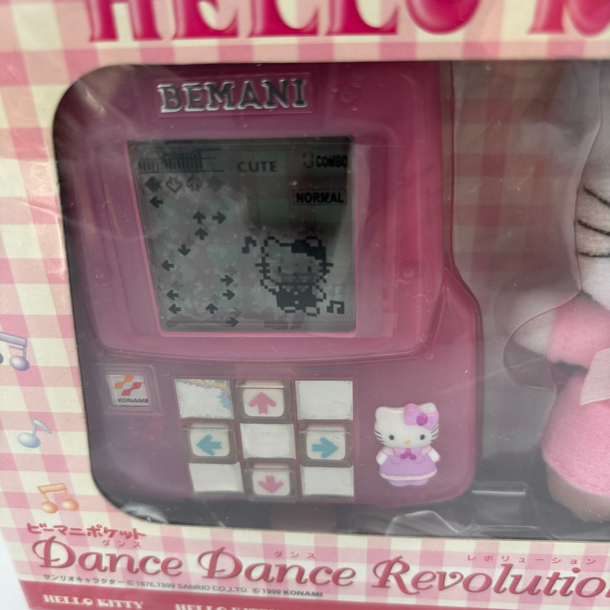 KONAMI Bemani Pocket Dance Dance Revolution Hello Kitty Sanrio LCD Plush Toy