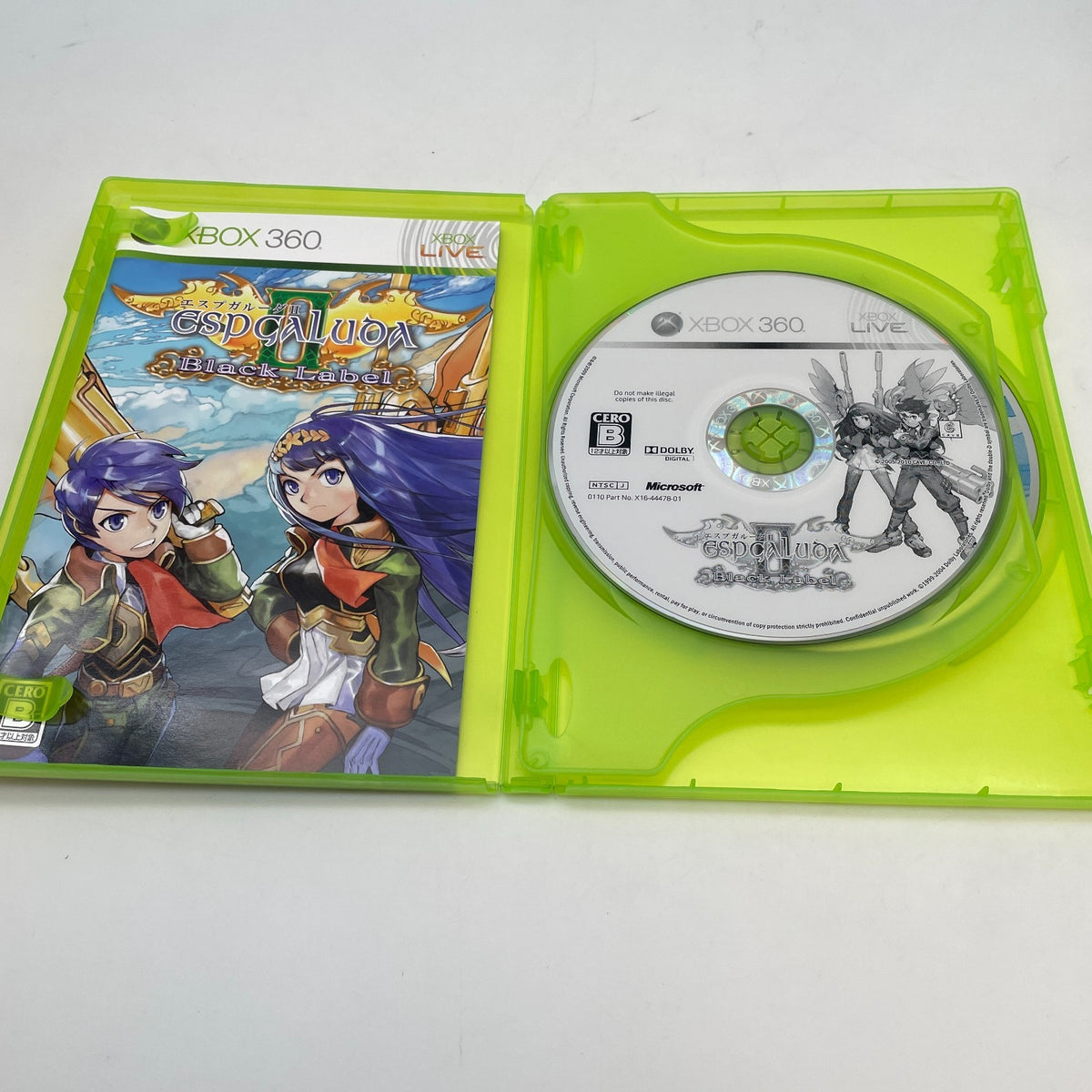Xbox360 ESPGALUDA II Black Label Limited Edition Game Japan Import