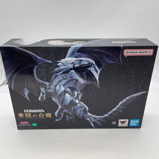 S.H.MonsterArts Yu-Gi-Oh Duel Monsters Blue-Eyes White Dragon Figure BANDAI