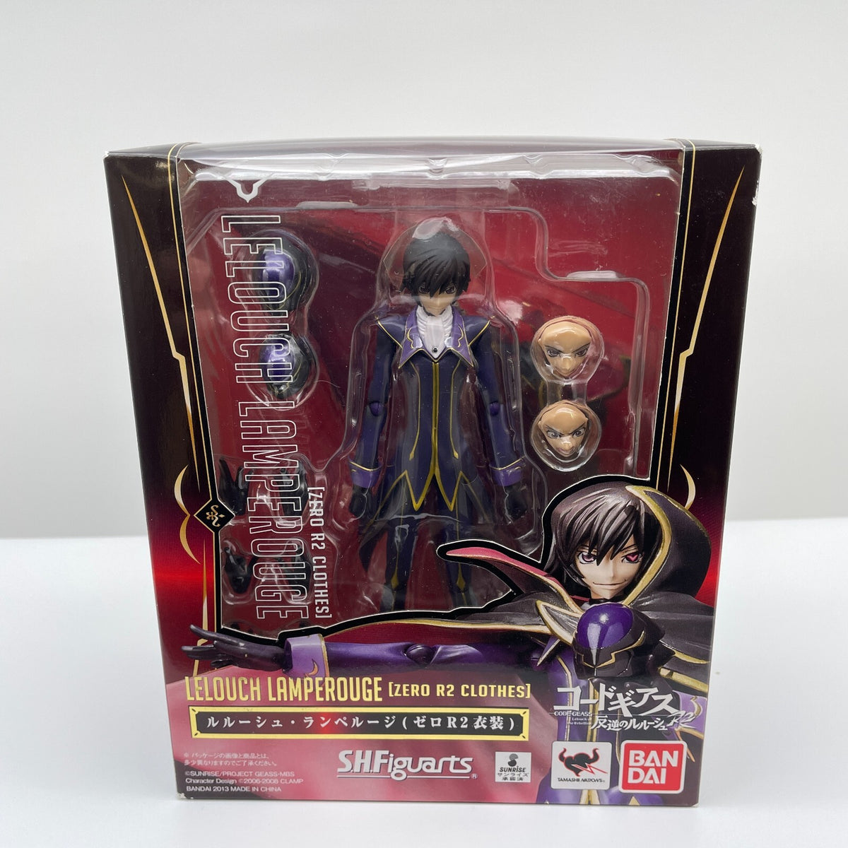 S.H.Figuarts Code Geass Lelouch Lamperouge zero R2 costume Figure Bandai Japan