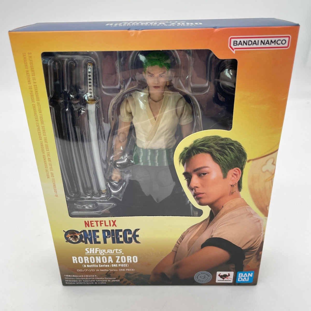 S.H.Figuarts Roronoa Zoro A Netflix Series One Piece Action Figure BANDAI