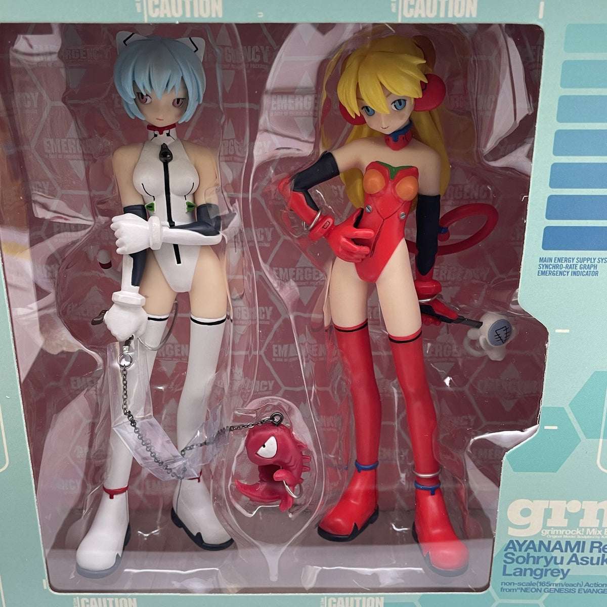 Evangelion Cat girl Rei Ayanami Monkey Asuka Figure Langley Grimlock Mix Edition