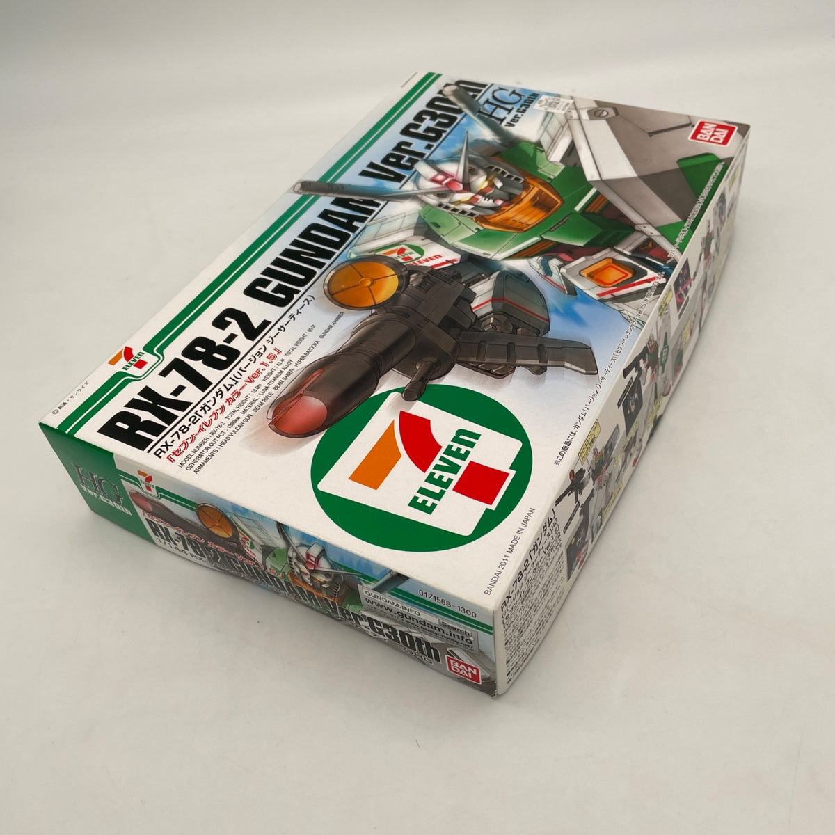 Plastic model 1/144 HG RX-78-2 Gundam Ver.G30th 7-Eleven color Ver.1.5