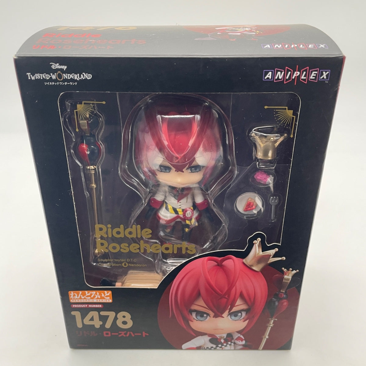 Nendoroid Disney Twisted Wonderland Riddle RoseHeart Figure #1478 ANIPLEX