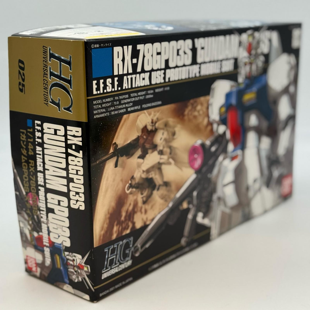 HGUC 1/144 Gundam GP03S Stamen Model Kit (Stardust Memory) BANDAI