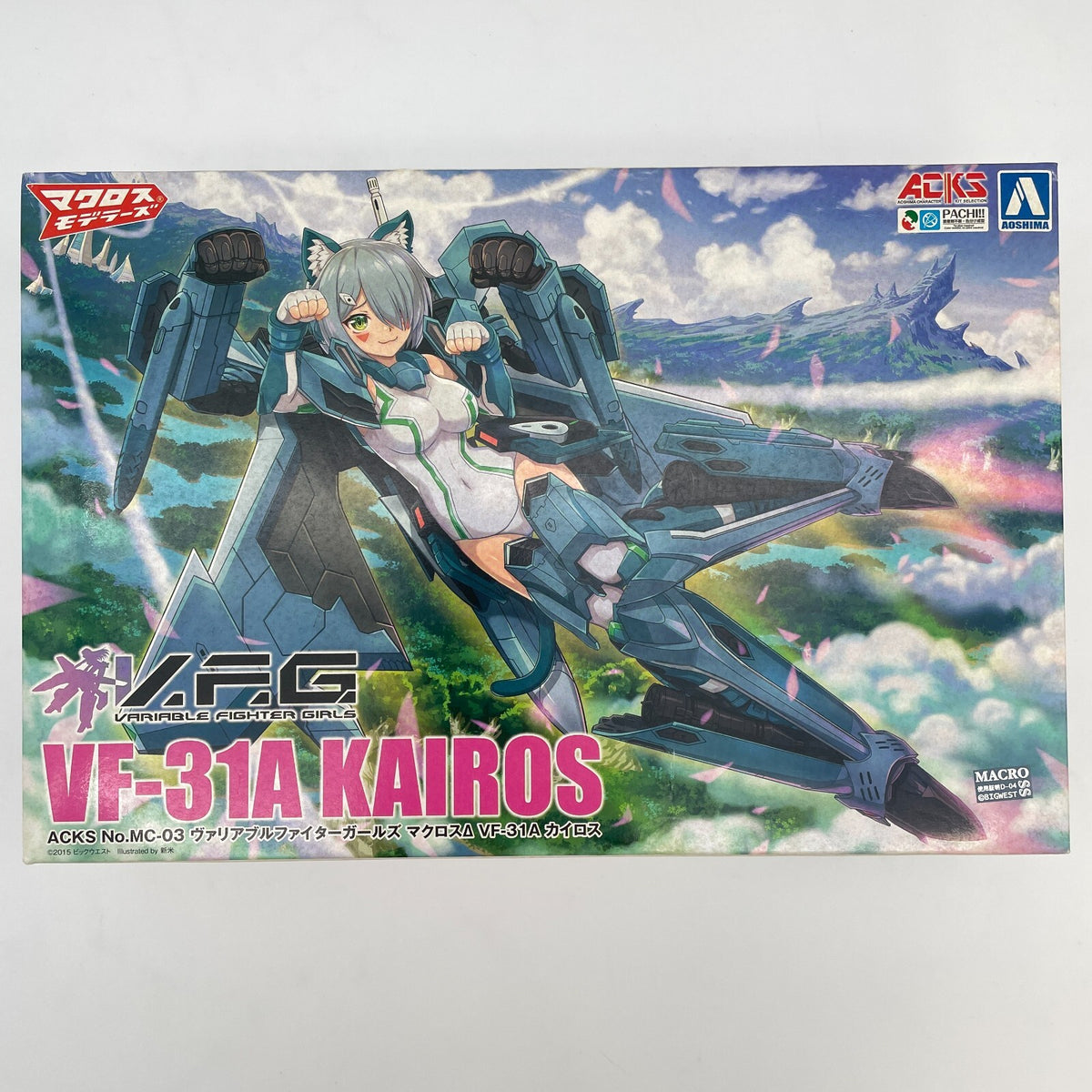 V.F.G. VF-31A Kairos Plastic model 155mm Macross Delta ACKS MC-03 Figure Toy