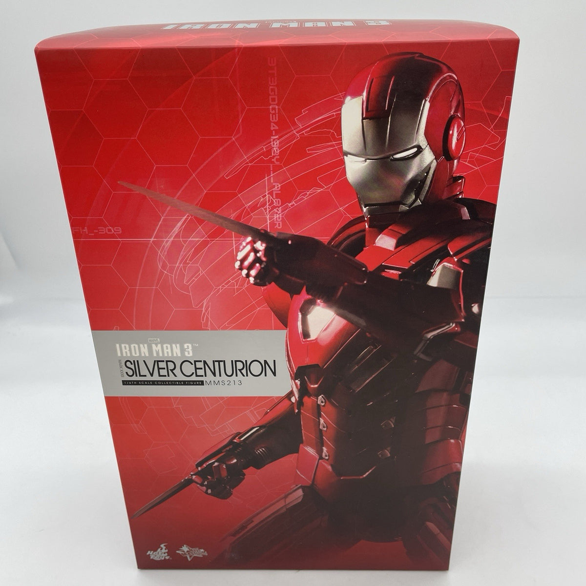 Hot Toys Movie Masterpiece Iron Man 3 Mark 33 Silver Centurion Figure MMS213