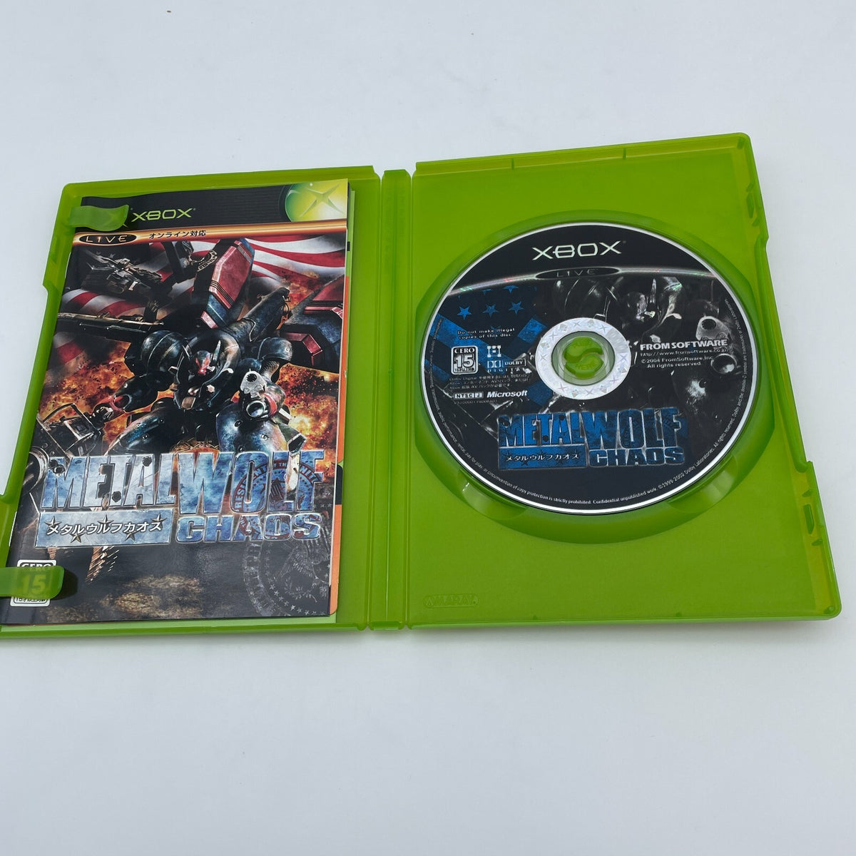 XBOX Metal Wolf Chaos From Software Action Game Japan Import