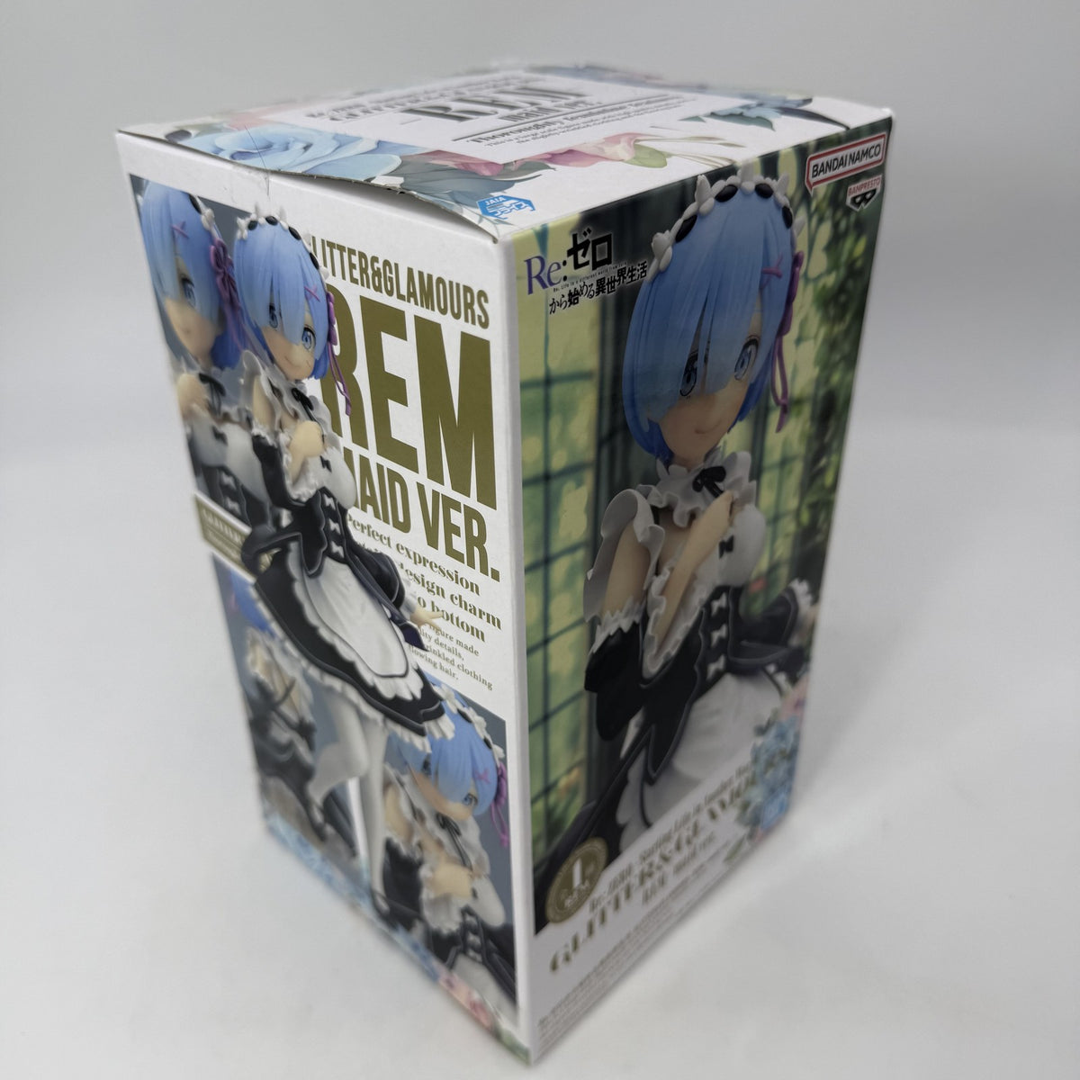 Re Zero Rem GLITTER GLAMOURS Maid ver Figure BANPRESTO w/Box JP