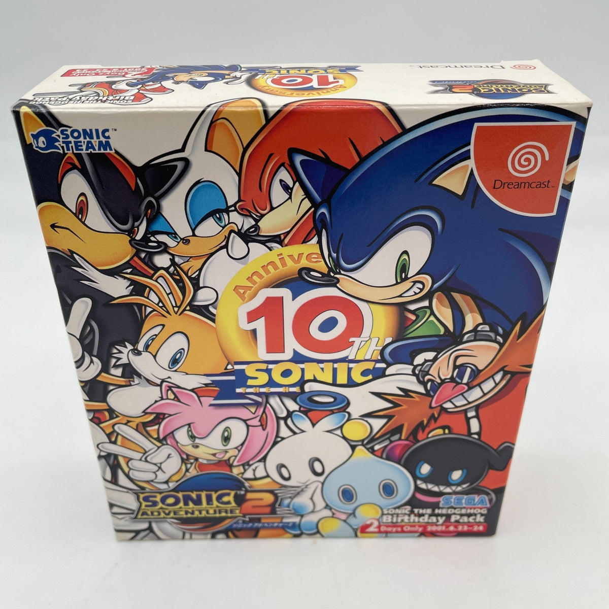 Sonic Adventure 2 10th Anniversary Limited Edition Sega Dreamcast Japan Game