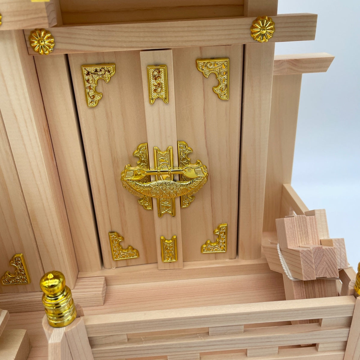 Japan Shinto Altar Wooden KAMIDANA Home Size with 11 Items