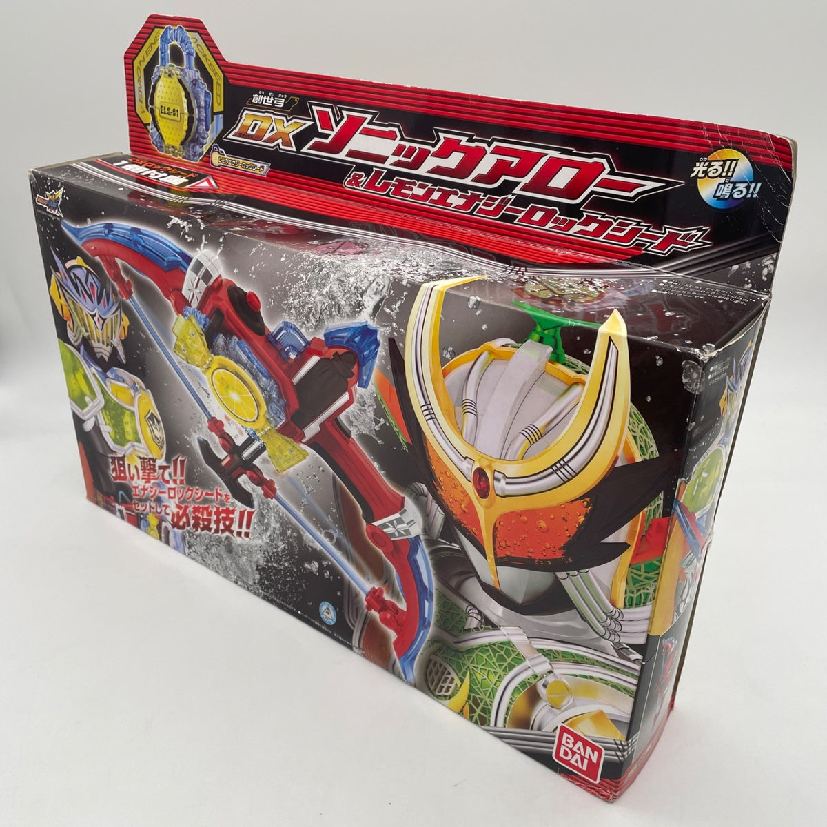 Kamen Rider Gaim DX Sonic Arrow & Lemon Energy Lock Seed Japan Bandai Toy