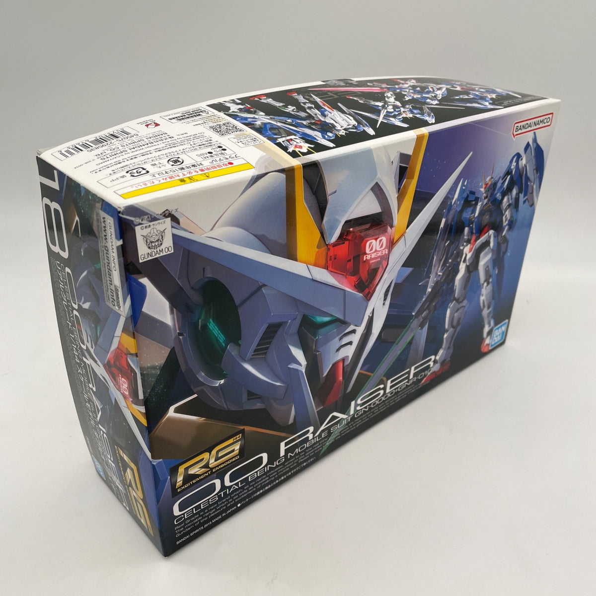 Bandai RG(18) 1/144 Gundam 00 Raiser OO GN-0000+GNR-010 Mobile Suit Model Kit JP