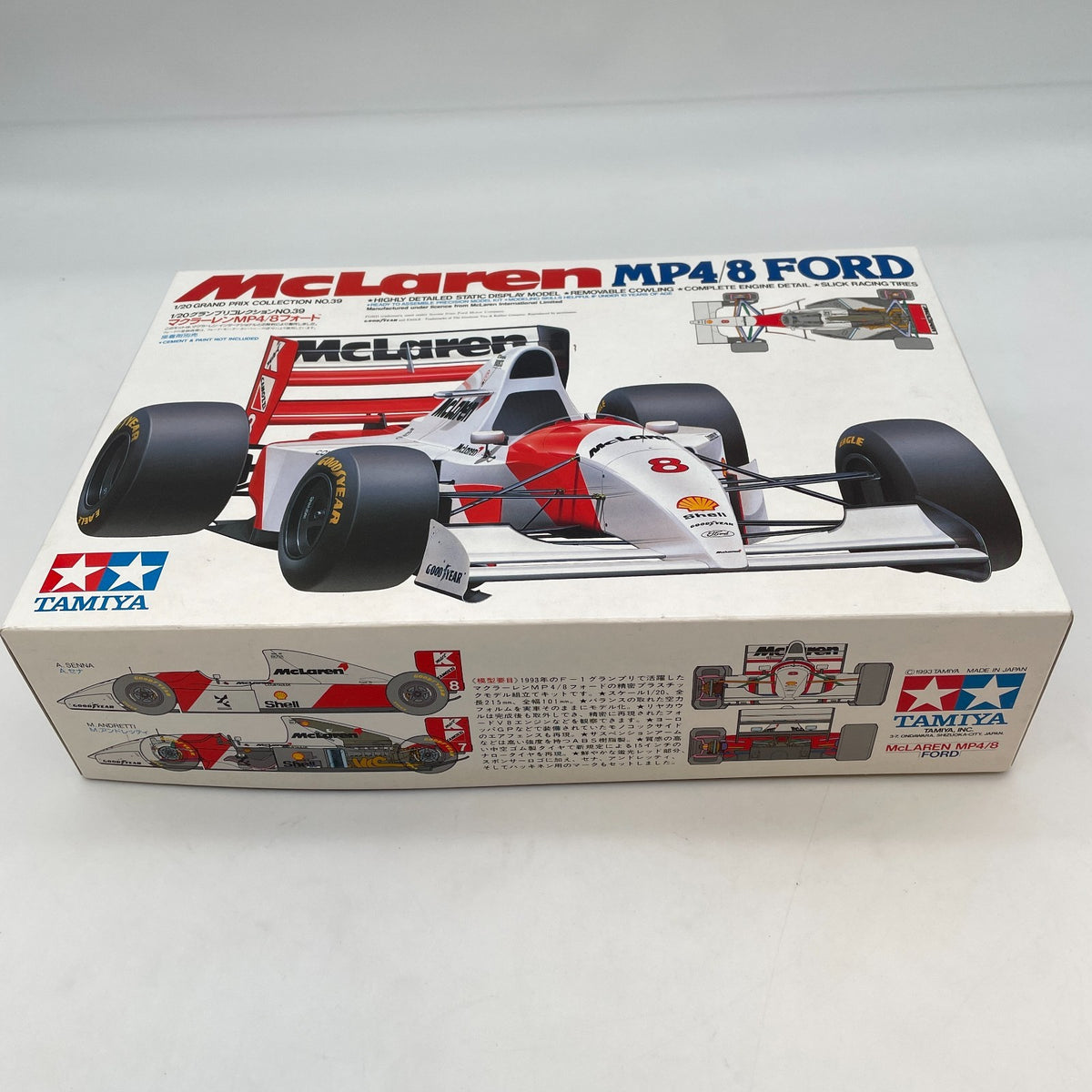 TAMIYA Grand Prix Collection No.39 1/20 McLaren MP4/8 Ford Plastic Model Kit