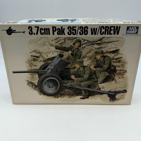 Mr. Hobby 1/35 3.7cm Pak 35/36 w Crew Model Kit JAPAN