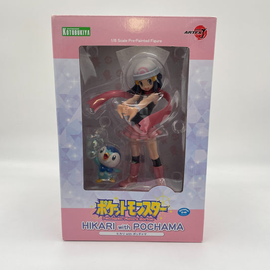 Pokemon Series Hikari with Pochama Piplup 1/8 Figure ARTFX Kotobukiya
