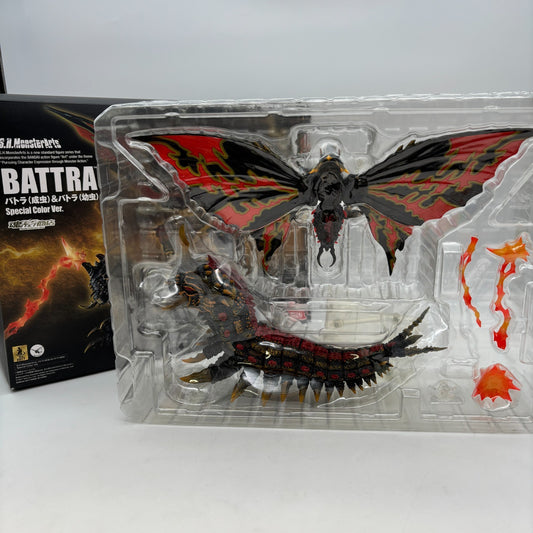 Bandai S.H.MonsterArts Godzilla Vs Mothra Battra Adult Larva Special ColorVer.