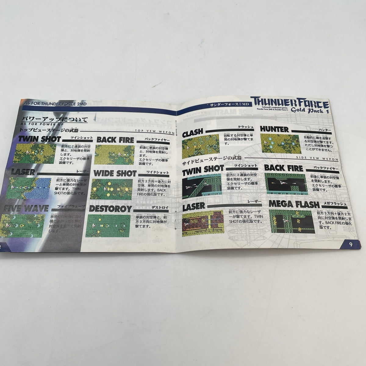 Sega Saturn Thunder Force Gold Pack 1 SS Video Game Japan Import