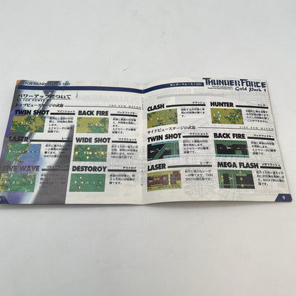 Sega Saturn Thunder Force Gold Pack 1 SS Video Game Japan Import