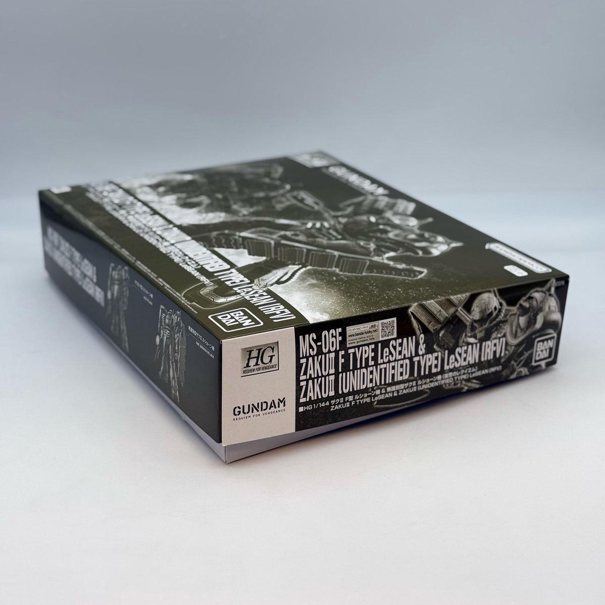 Premium Bandai HG 1/144 Zaku II F Type LeSEAN & Unidentified Type RFV Kit JAPAN