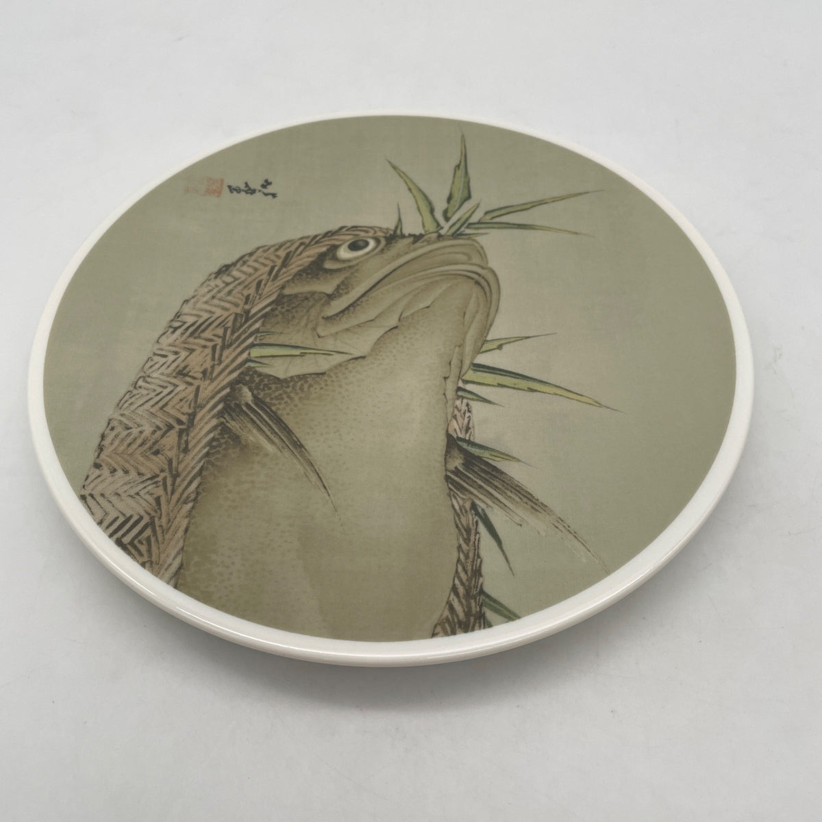 Bandai Ichiban Kuji C Prize Katsushika Hokusai Hand-Painted Plate Dish Japan
