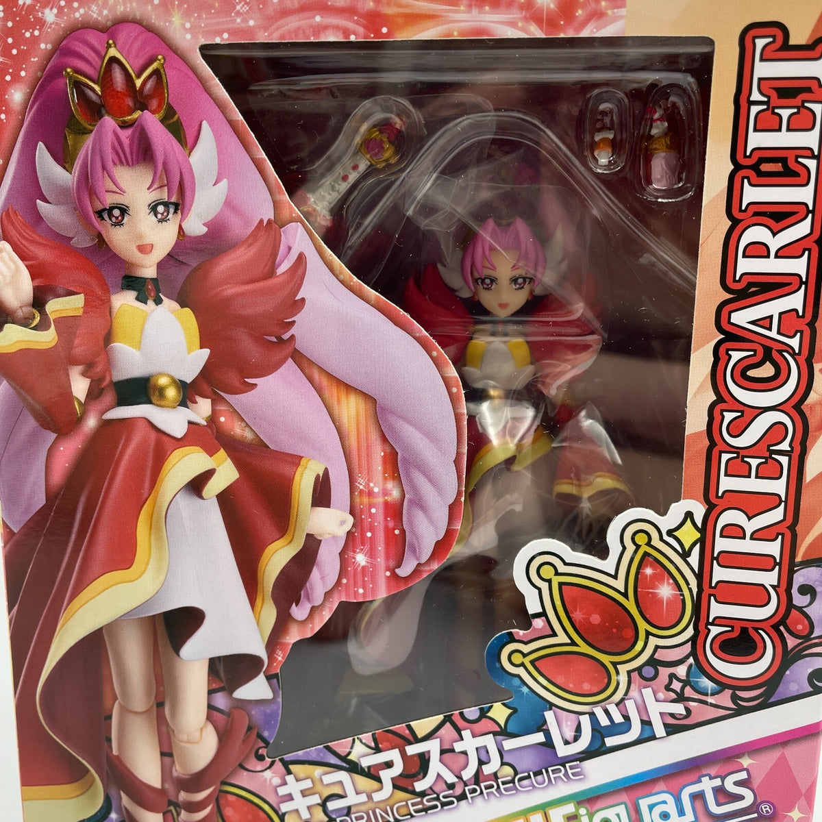 S.H.Figuarts Cure Scarlet Action Figure Go! Princess Pretty Cure BANDAI