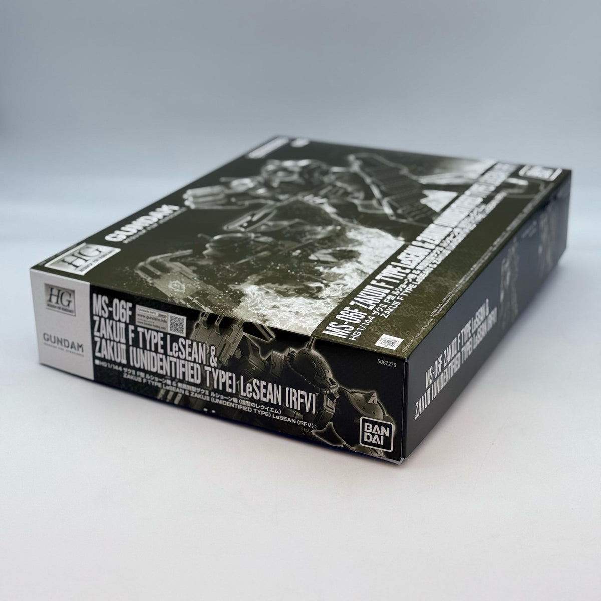 Premium Bandai HG 1/144 Zaku II F Type LeSEAN & Unidentified Type RFV Kit JAPAN