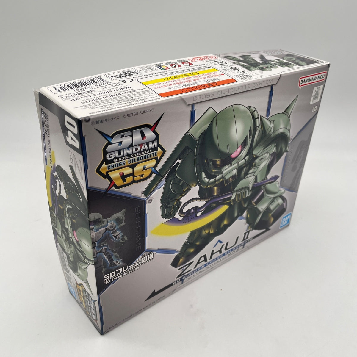 SD Gundam Cross Silhouette MS-06F Zaku II Model Kit Series No 04 BANDAI JP